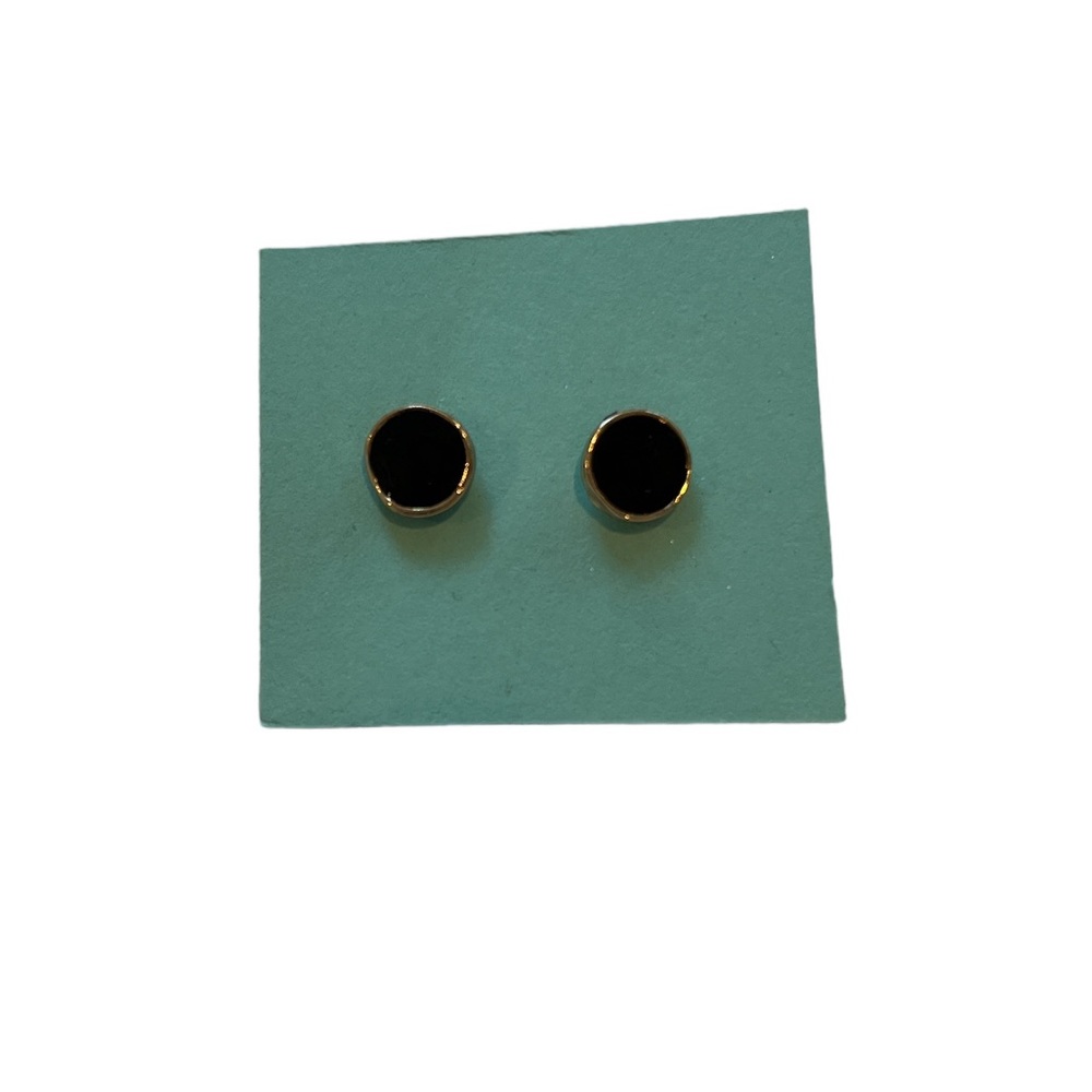 Black Circle Earrings